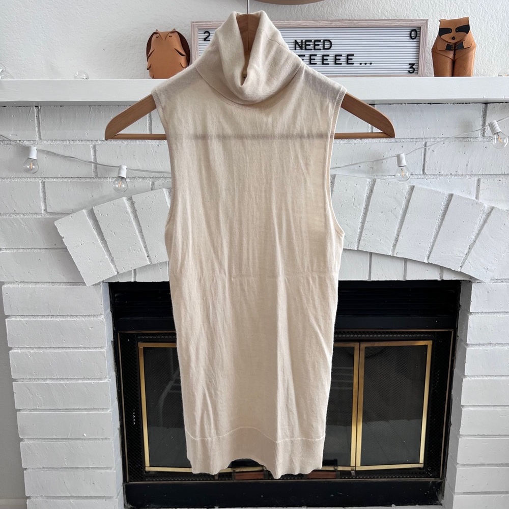 Equipment FEMME cashmere blend turtleneck sleeveless Sweater